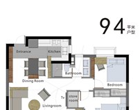 周卫丨94户型丨第二季绿地大赛作品