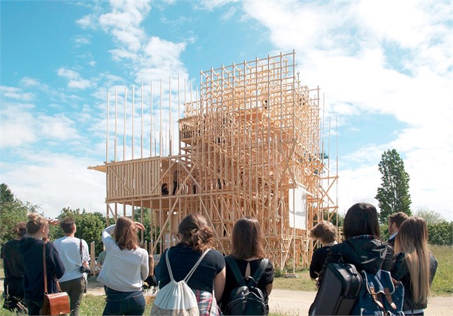 HOUSE 1: a collaborative installation at EPFL campus in Lausanne-01