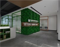 “绿植墙、生态木、水泥色”构筑“原生态”工业风办公室