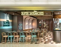 香港 apm 购物商场 Oliver&#39;s Super Sandwiches 餐厅 -  ACD 蔡明治设计