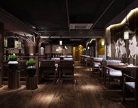 佛山619湘聲馆餐厅丨花万里餐饮设计