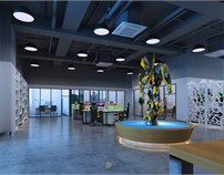深圳办公室装修设计案例-飞凡空中机器人有限公司-广深艺建设