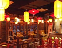 深圳餐厅餐饮装修设计案例-古风餐厅-广深艺建设