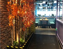 丰茂烤串店装修设计案例，全自动烧烤餐厅，省钱又省人工的烧烤店