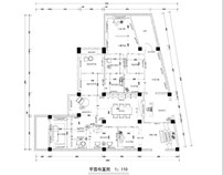 部分窗帘展厅施工图绘制