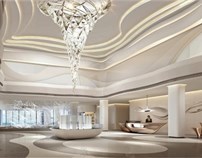 阳江酒店  位于广东阳江沙扒镇，以海洋元素为设计灵感，结合灯光和声音设计让简洁的空间充满律动。