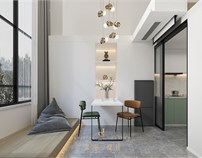 合肥深零设计 | 59㎡复式公寓，竟挤出7个功能区，地台、休闲区、衣帽间……这设计够全能！