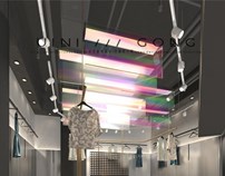 由里建筑设计|商业空间  东莞后山一合服装空间